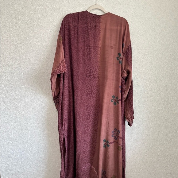 KANTHA BAE Kimono Women’s OS Free Size Multicolor Floral Artsy Hippie Bohemian - Picture 12 of 13